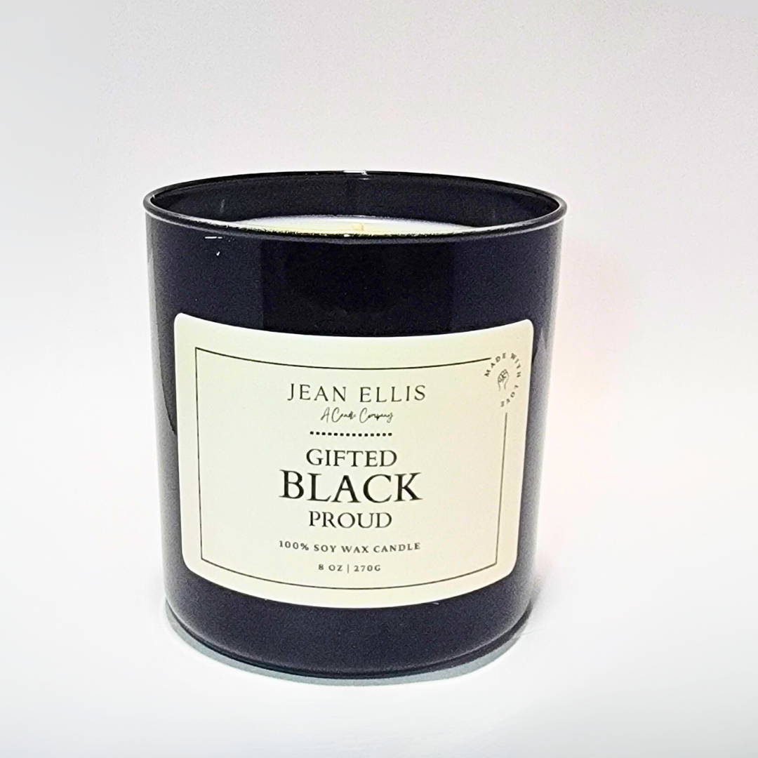 Gifted Black Proud Theme Scented Candle