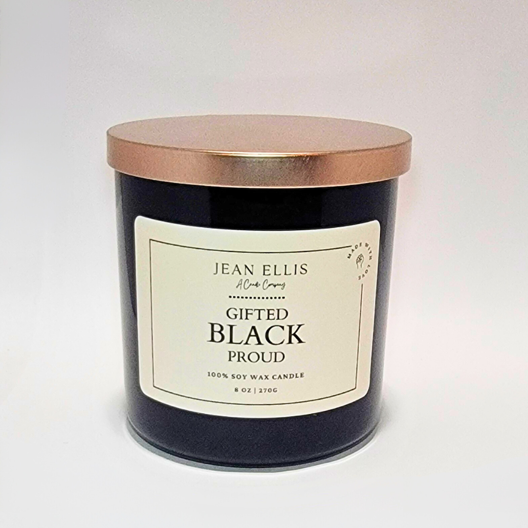 Gifted Black Proud Theme Scented Candle