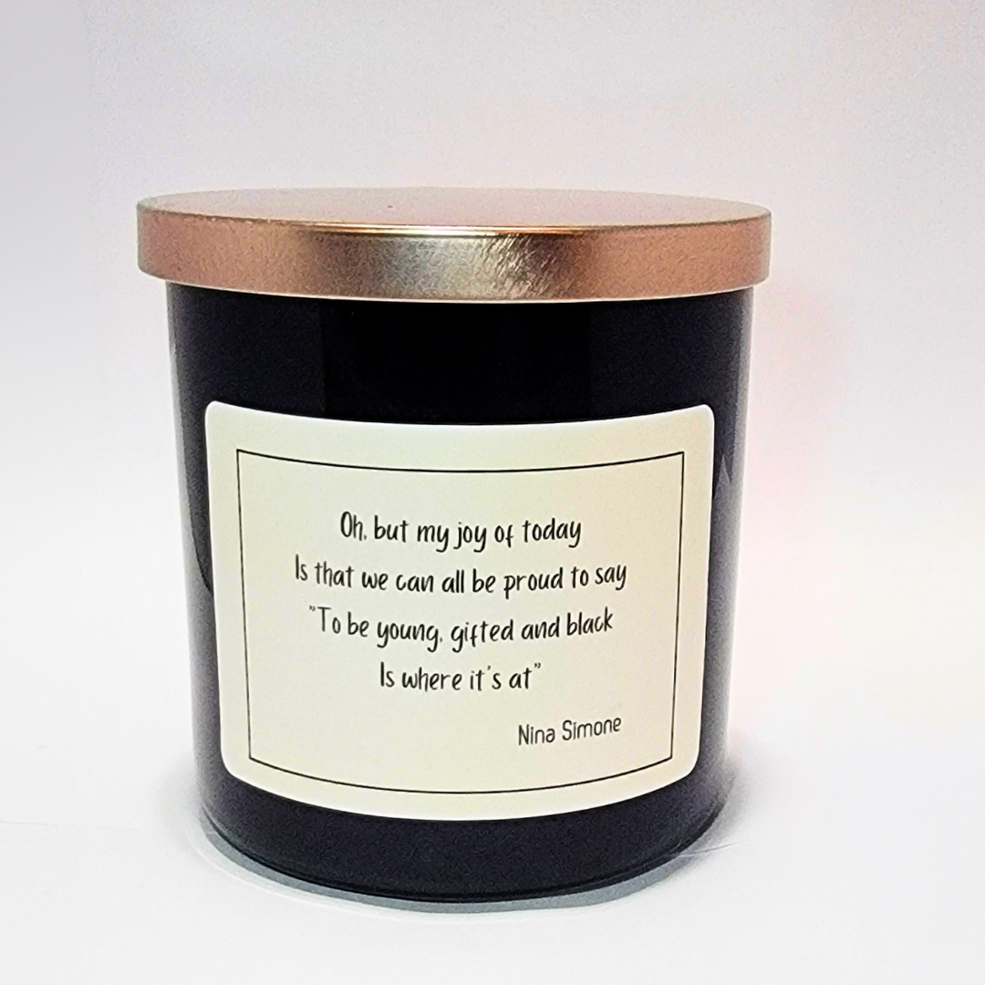 Gifted Black Proud Theme Scented Candle