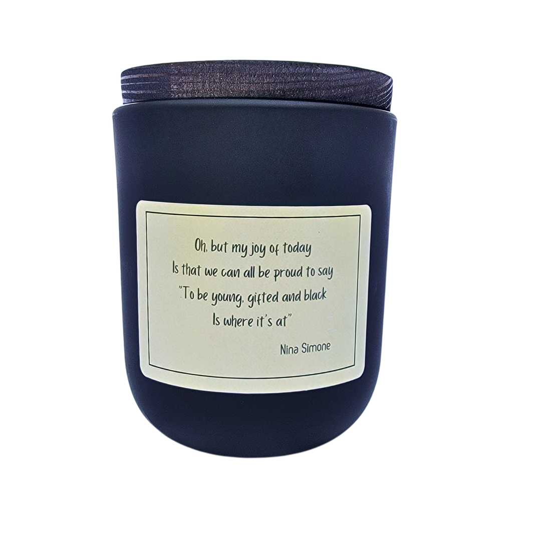 Gifted Black Proud Theme Scented Candle